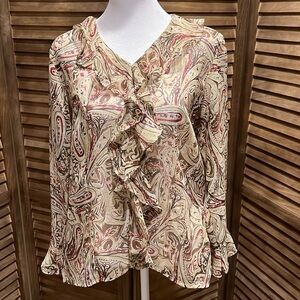 Selene Sport multicolored sheer blouse